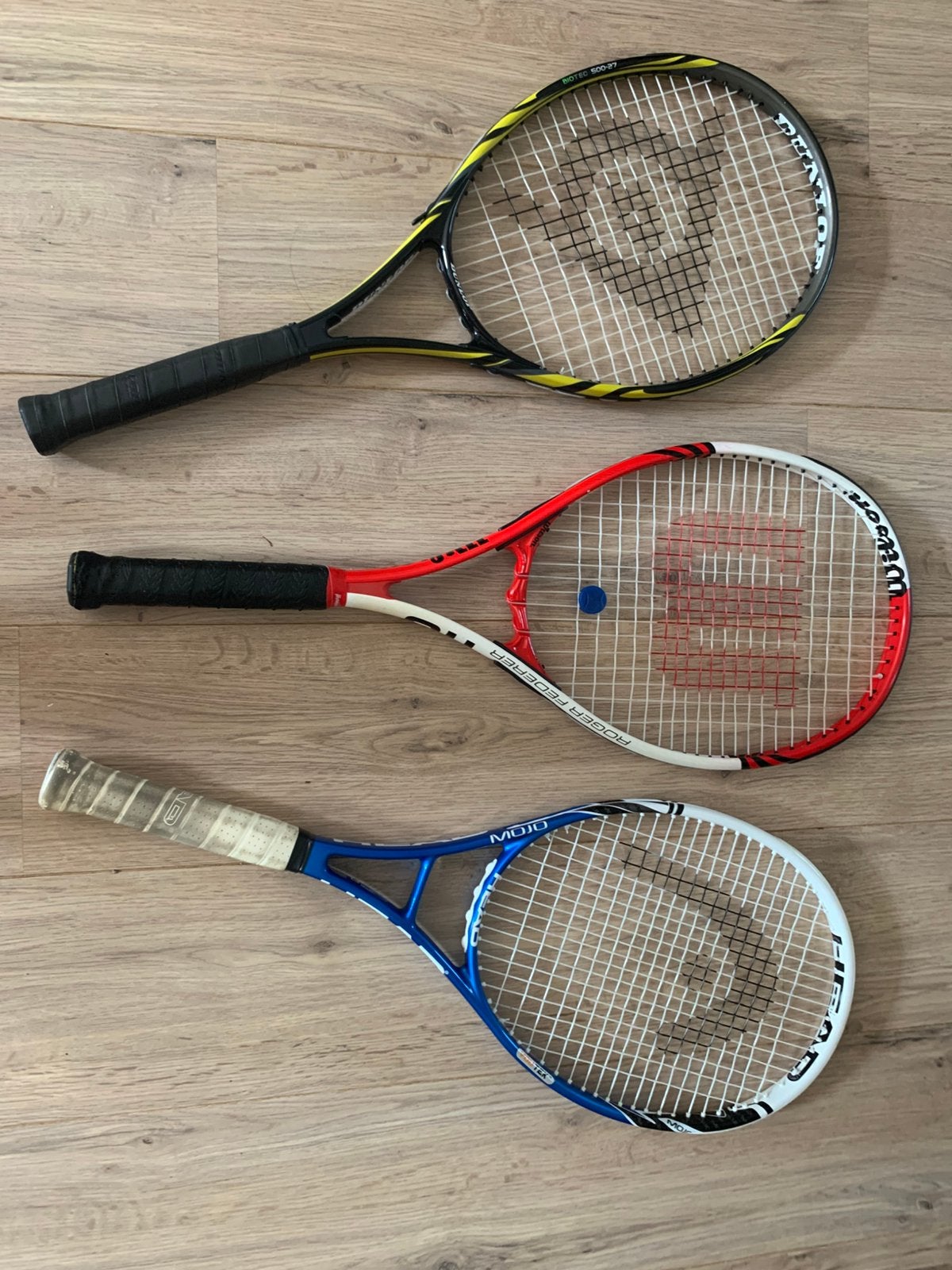 3 stuks Tennisrackets te koop, Sport en Fitness, Ophalen, Zo goed als nieuw, Racket, Wilson