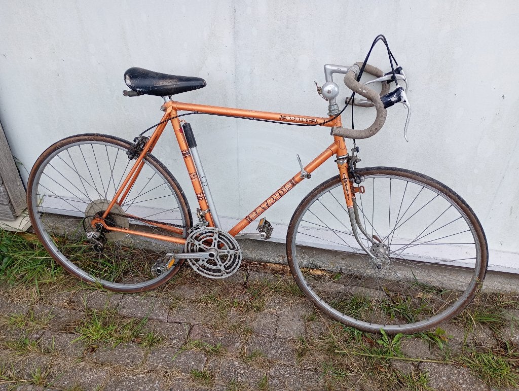 Oude racefiets, Batavus, Ophalen, 28 inch, Gebruikt, Batavus