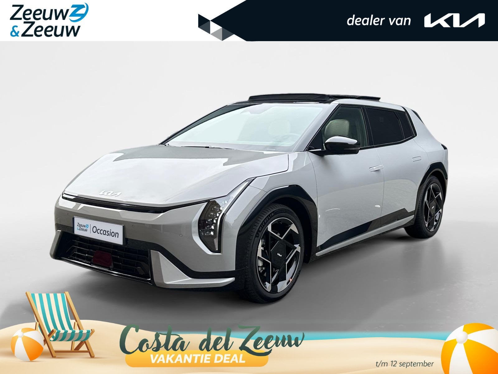Kia EV4 GT-Line 81.4 kWh | Panorama schuif/kanteldak | LED-M, Auto's, 510 min, Zwart, 33 min, Origineel Nederlands