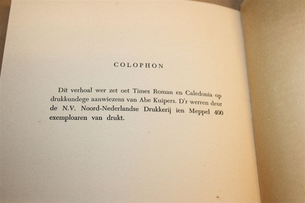 Asveer — Jan Boer — Gronings 1953 — Oplage: 400 ex., Ophalen of Verzenden, Gelezen