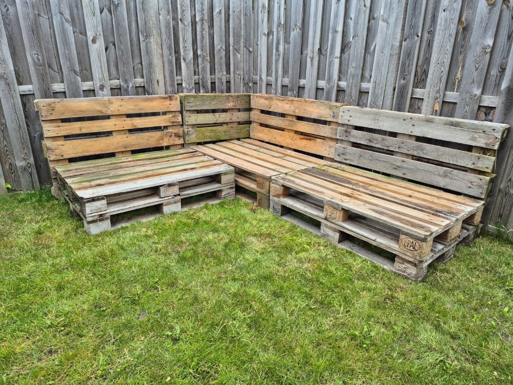 10 Europallets (loungebank of los), Doe-het-zelf en Verbouw, Kratten en Dozen, Ophalen, Gebruikt, 100 cm of meer, 60 cm of meer