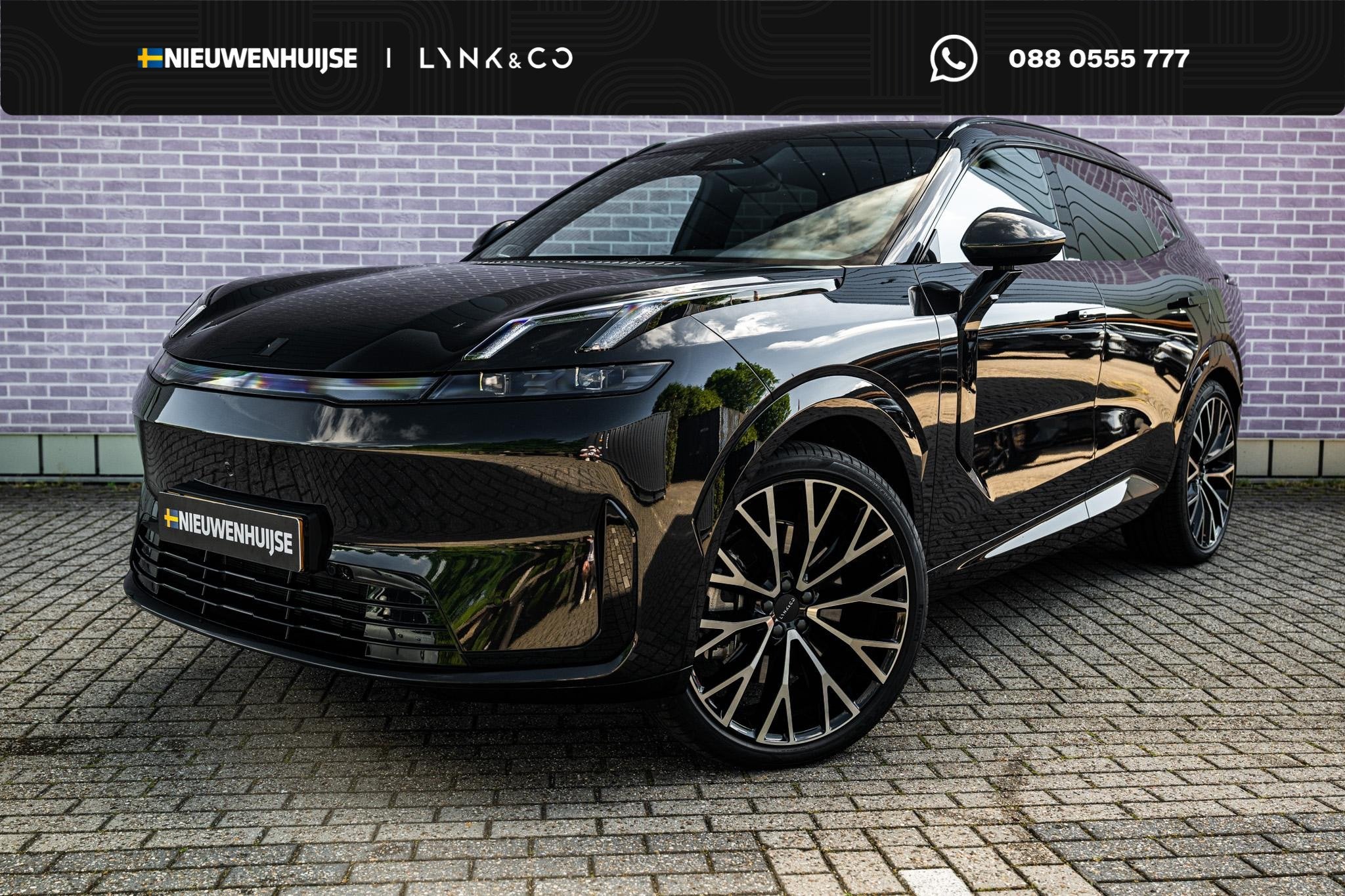 Lynk & Co 08 Plug-in Hybrid 1.5 More | BLACK EDITION | 22" W, 4 cilinders, 2087 kg, Zwart, Bedrijf