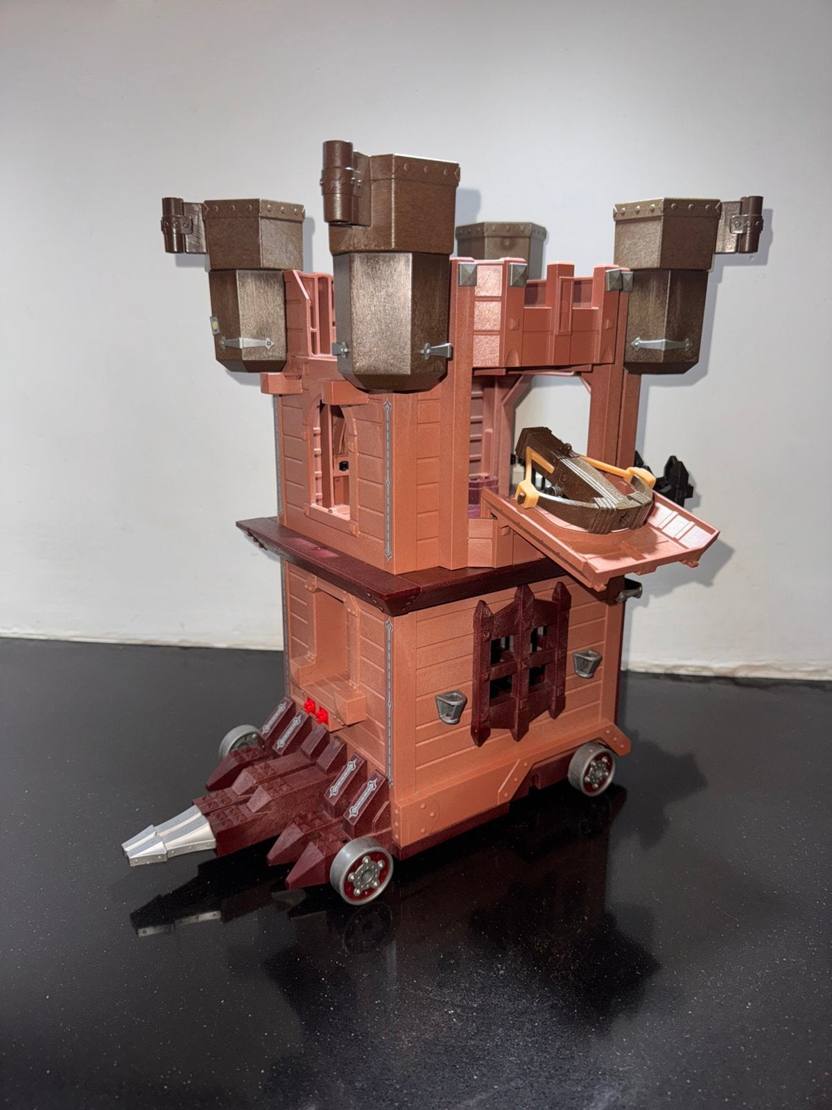 PLAYMOBIL Mobiele aanvalstoren van de dwergen 9340, Gebruikt, Losse onderdelen, Voertuig, Ophalen of Verzenden