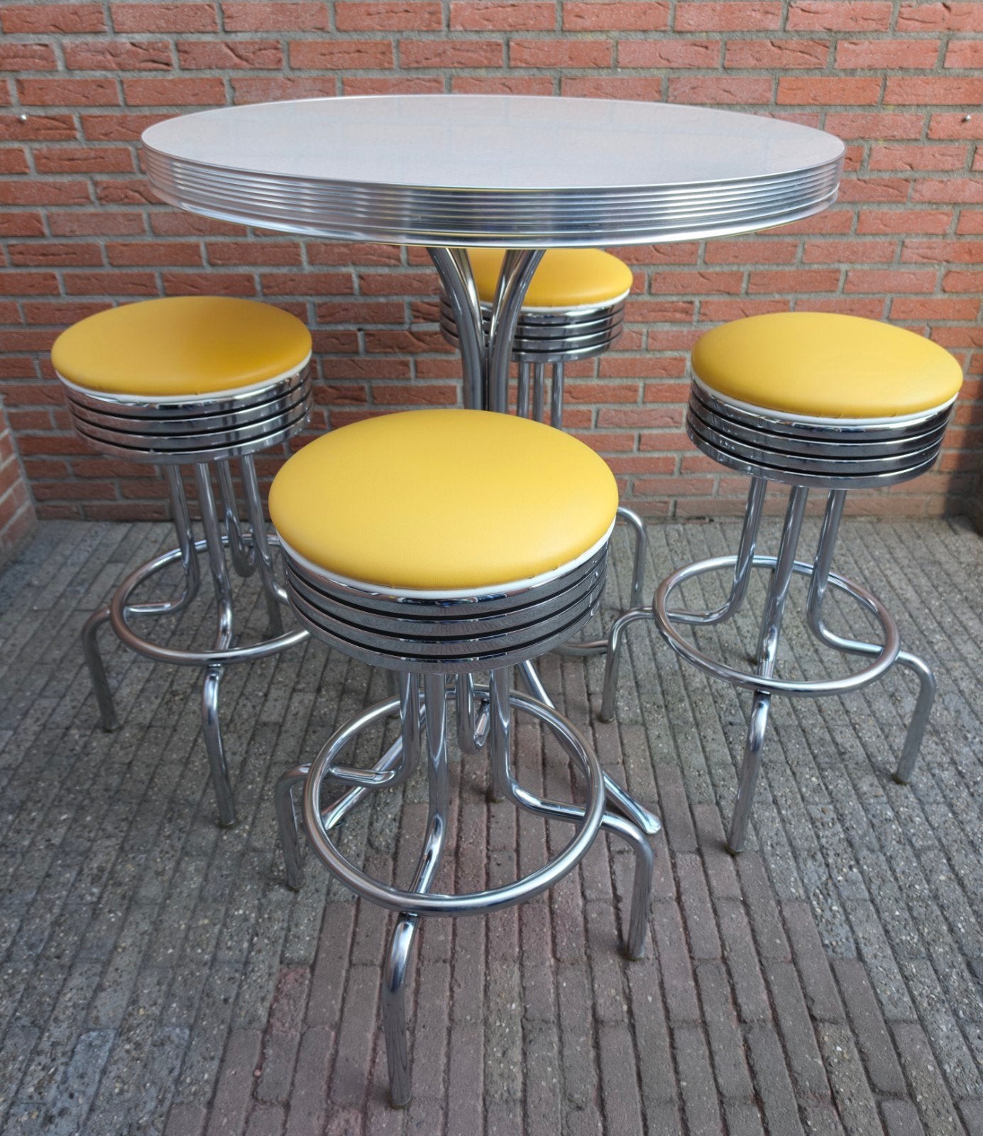 FIFTIES SIXTIES AMERIKAANSE BARKRUKKEN BEL AIR BARTAFEL, Ophalen, 60 tot 90 cm, Met voetsteun, Zo goed als nieuw