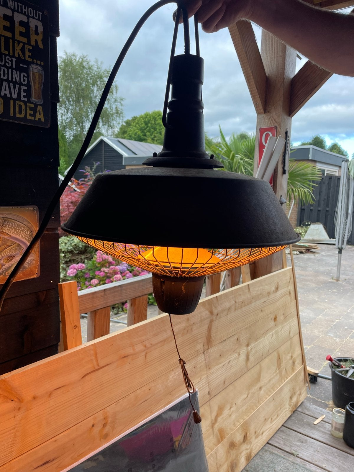 Sunred Terrasverwarmer Elektrisch Hangend - Gebruikt, Ophalen, Gebruikt, Elektrisch, Plafond