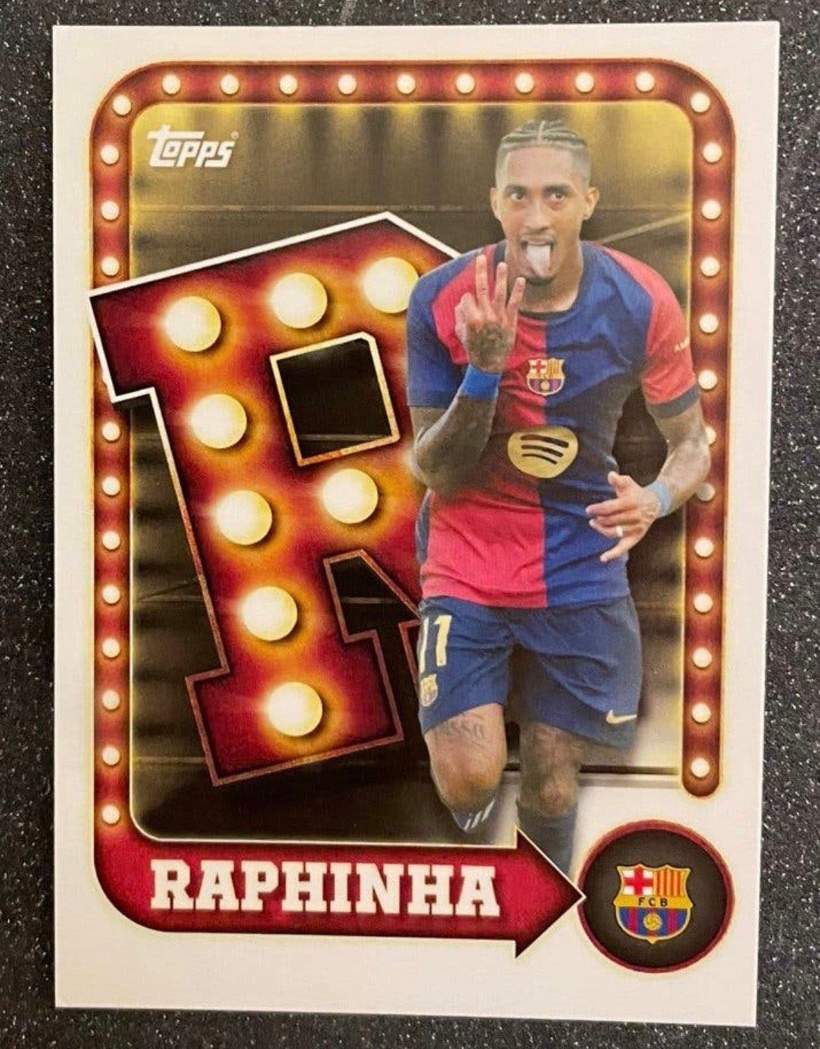 Topps FC BARCELONA 2025    R    RAPHINHA, Verzenden, Zo goed als nieuw, Plaatje
