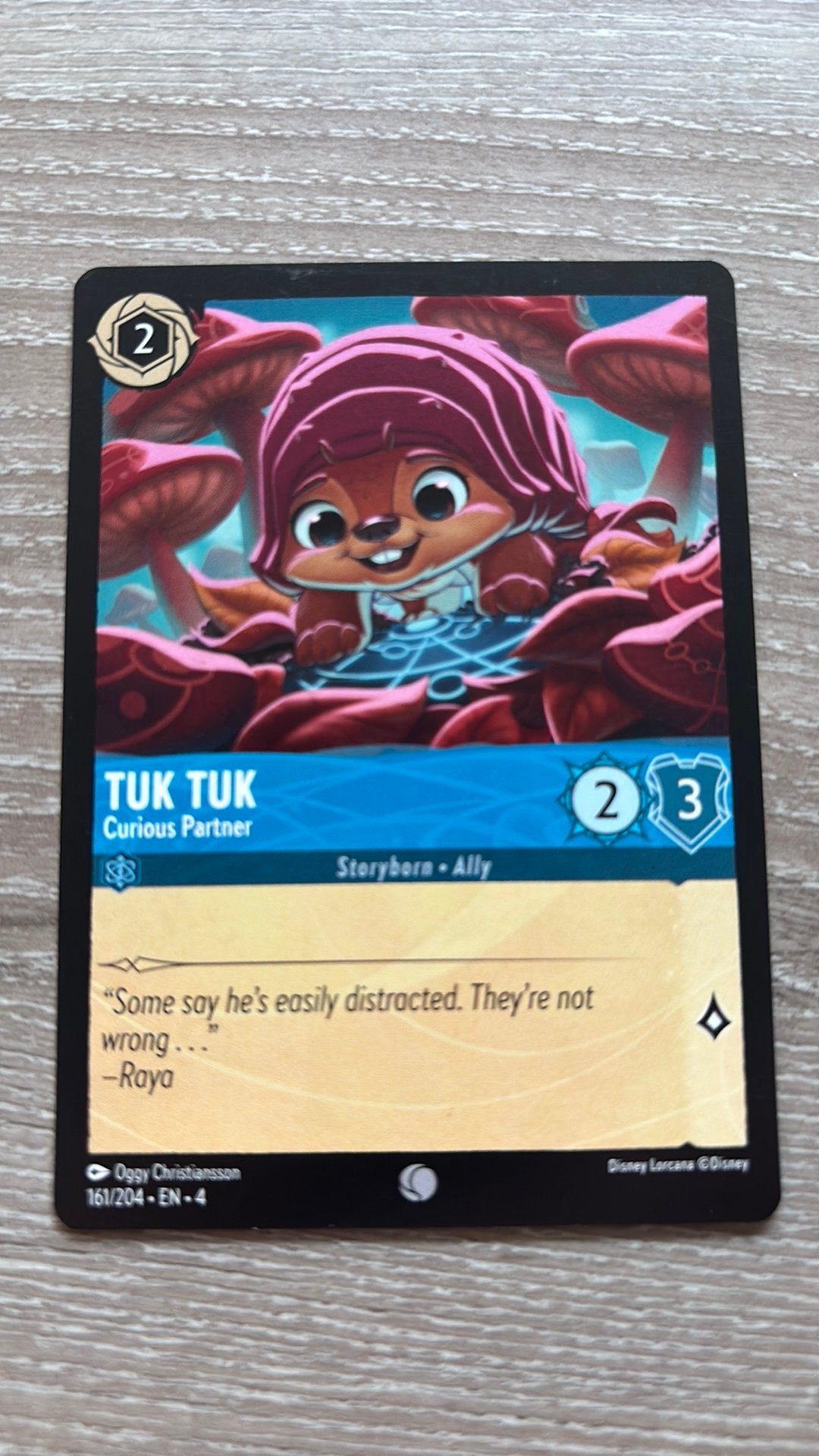 Disney Lorcana TukTuk curious partner 161-204 4URS nonfoil, Ophalen of Verzenden, Zo goed als nieuw