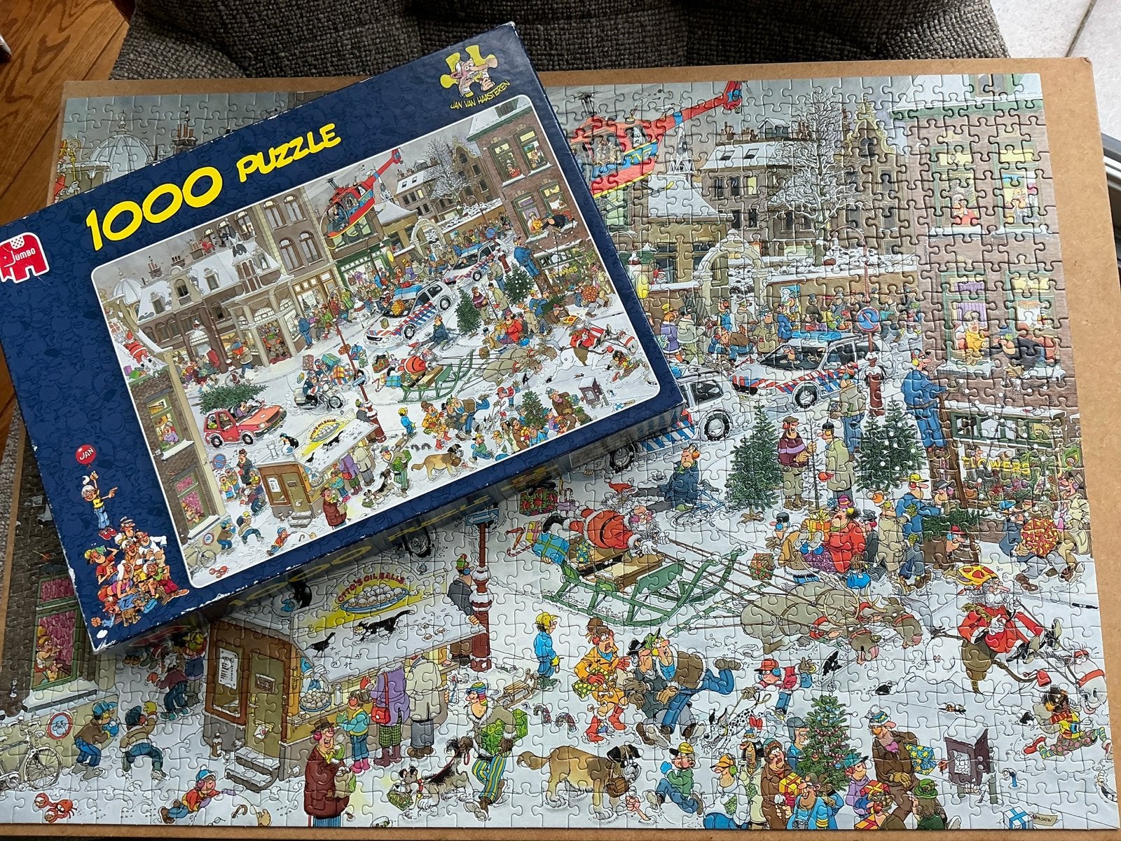 Jan van Haasteren - Kerstmis - 1000 stukjes - Compleet, Ophalen, 500 t/m 1500 stukjes, Gebruikt, Legpuzzel