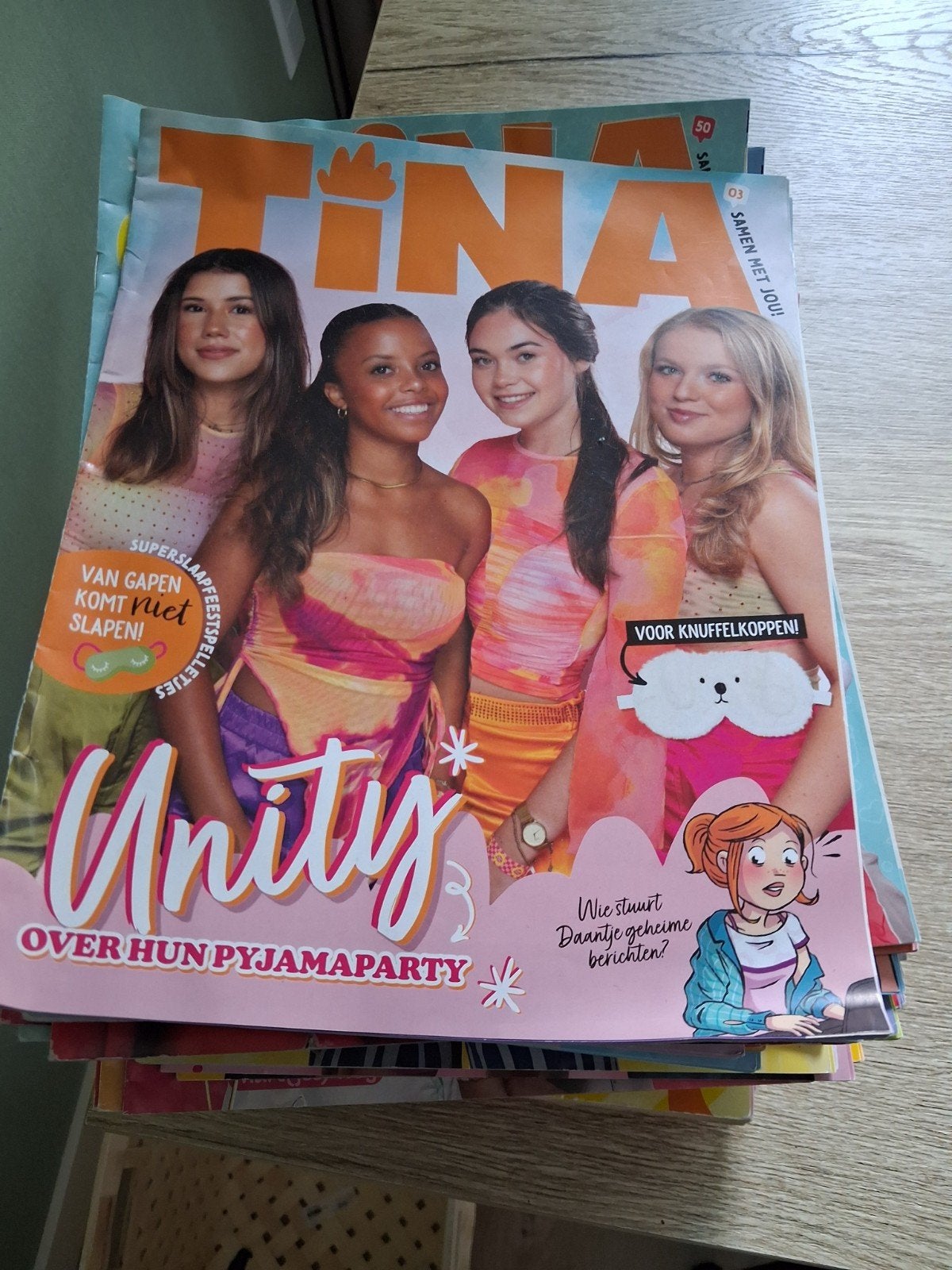 Grote stapel Tina tijdschriften - diverse jaargangen, Ophalen, Gelezen, Damesbladen