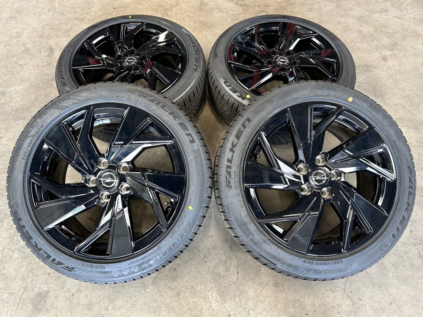 17 inch originele velgen + all season banden Opel Astra L, Gebruikt, -, -, Banden en Velgen
