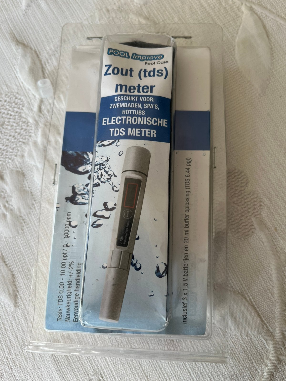 Zout (tds) meter voor zwembaden ed., Ophalen of Verzenden, Nieuw, Overige typen