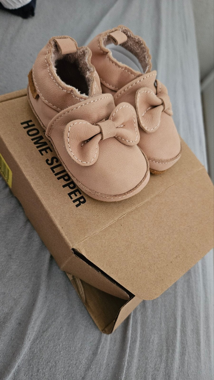 Mikk-Line babyslofjes van schapenleer - maat 17/18, Slofjes, Jongetje of Meisje, Mikk-Line, Nieuw