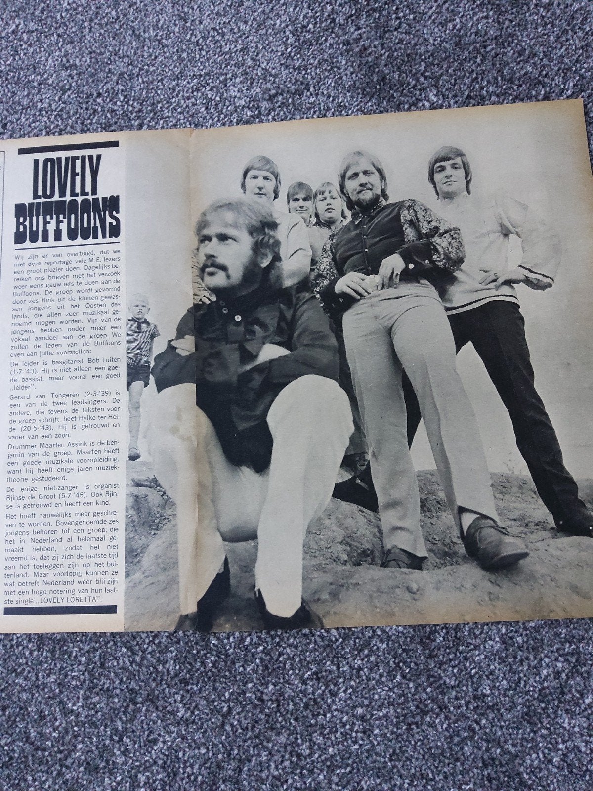 The Buffoons: Poster Nederland de groeps bezetting, Ophalen of Verzenden, Poster, Artwork of Schilderij