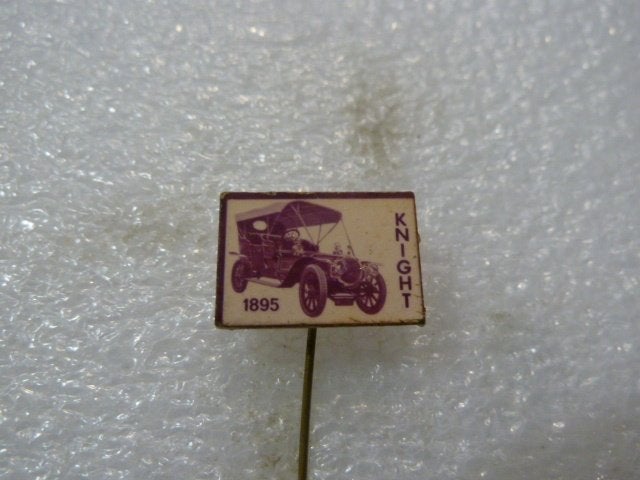 Vintage Speldje 1895 Knight Auto, Ophalen of Verzenden, Gebruikt, Transport, Speldje of Pin