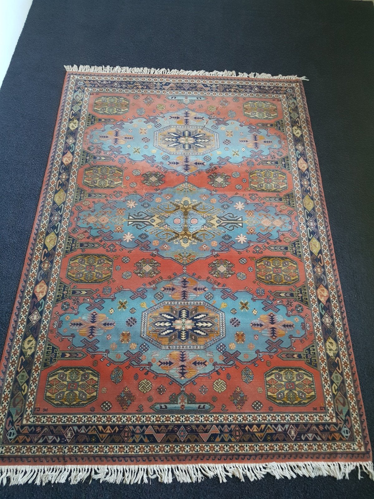 Prachtig handgeknoopt Soumak tapijt - Oosters design, Ophalen, 100 tot 150 cm, Zo goed als nieuw, 150 tot 200 cm