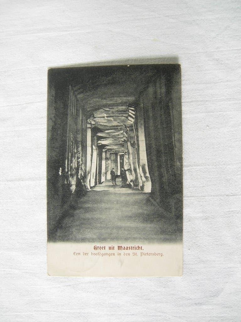 Ansichtkaart Maastricht Ingang St. Pietersberg 1913, Ophalen of Verzenden, Voor 1920, Gelopen, Limburg
