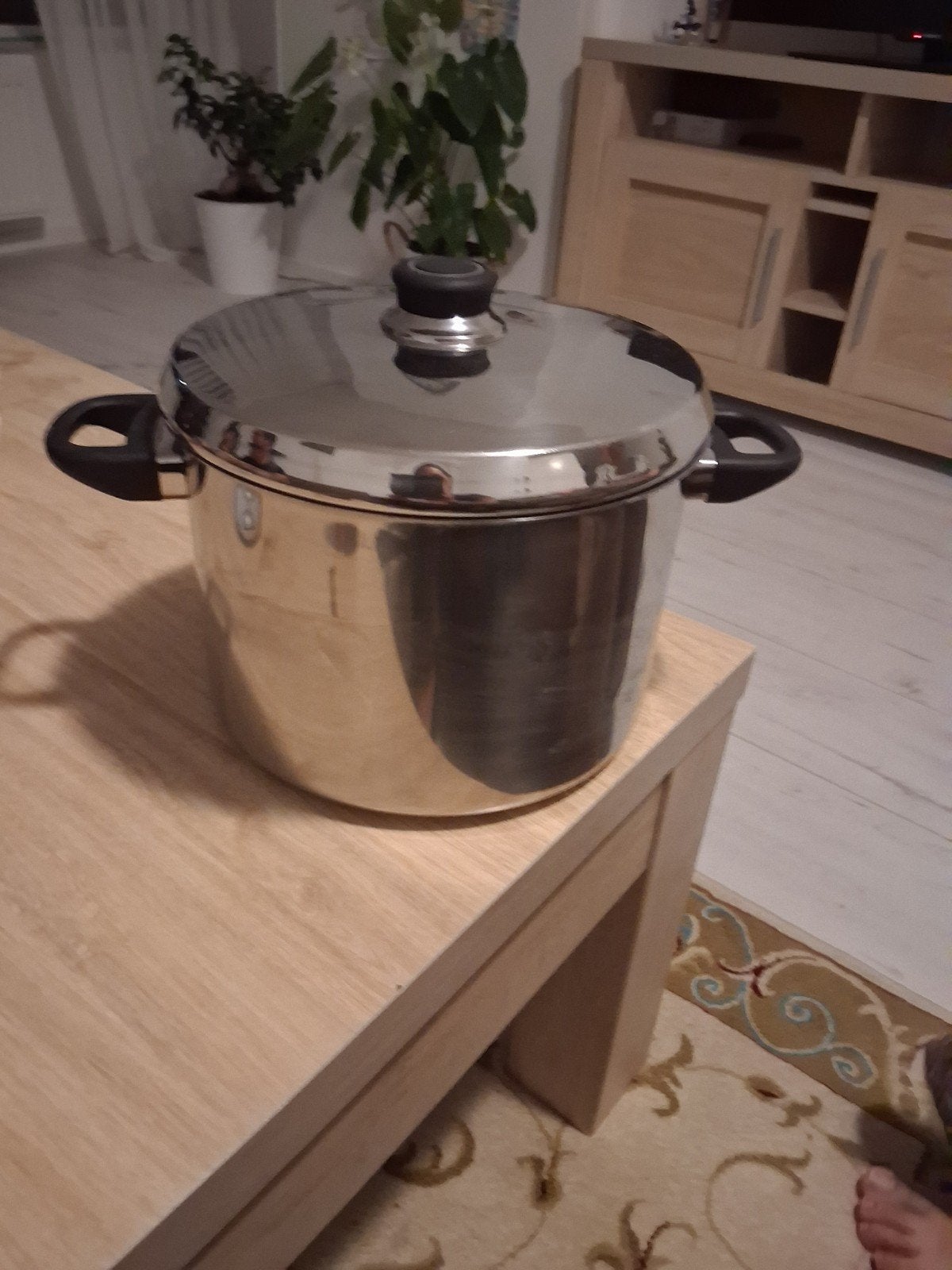 Grote RVS Kookpan 5 Liter - Zo goed als nieuw, Ophalen of Verzenden, Zo goed als nieuw, Rvs, Kookpan