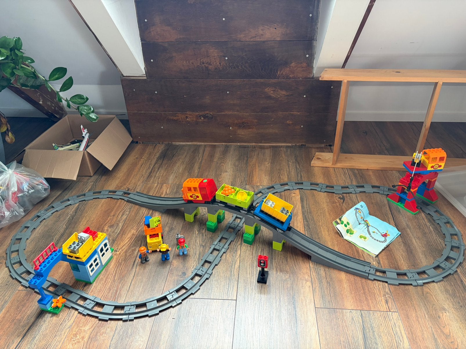 Duplo 10508 luxe treinset met gereviseerde locomotief, Kinderen en Baby's, Speelgoed | Duplo en Lego, Ophalen, Zo goed als nieuw