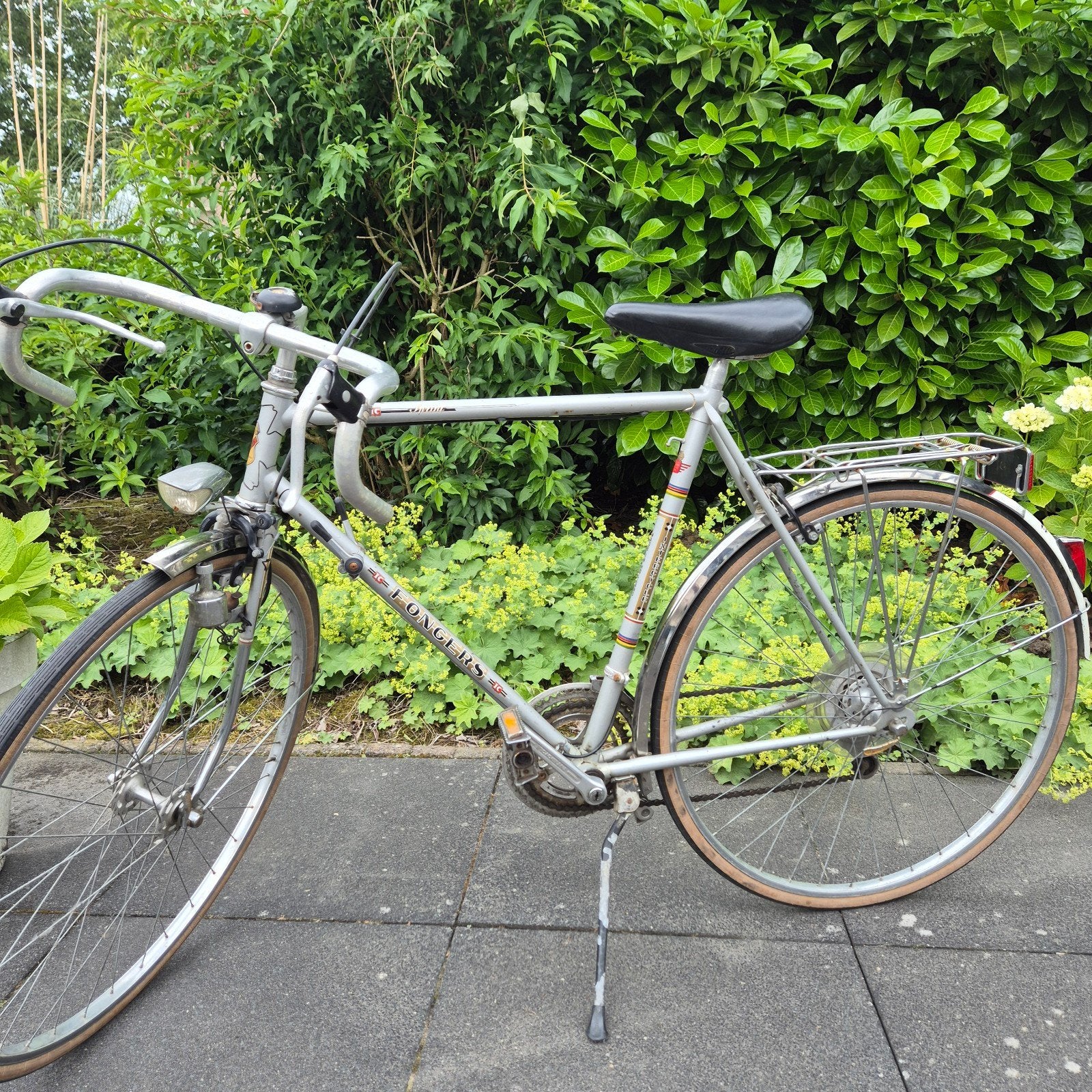 Vintage Fongers racefiets - Klassieke herenfiets, Fietsen en Brommers, Gebruikt, Velgrem, 57 tot 61 cm, Ophalen