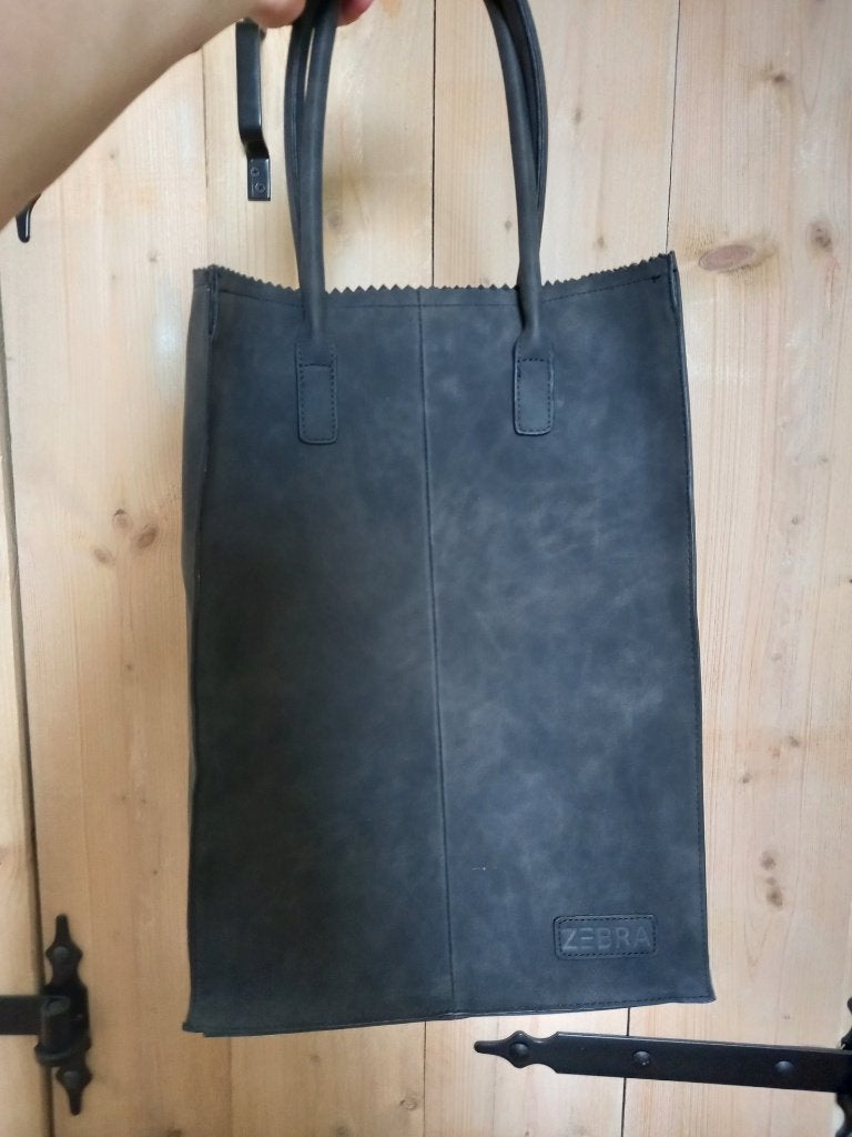 Zebra tas shopper XL zwart, Ophalen of Verzenden, Zo goed als nieuw, Zwart, Shopper