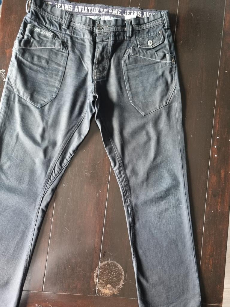 ZGAN CLASSIC PME LEGEND AVIATOR STRAIGHT FIT JEANS 38/32!!, W36 - W38 (confectie 52/54), Zwart, Ophalen of Verzenden, Zo goed als nieuw