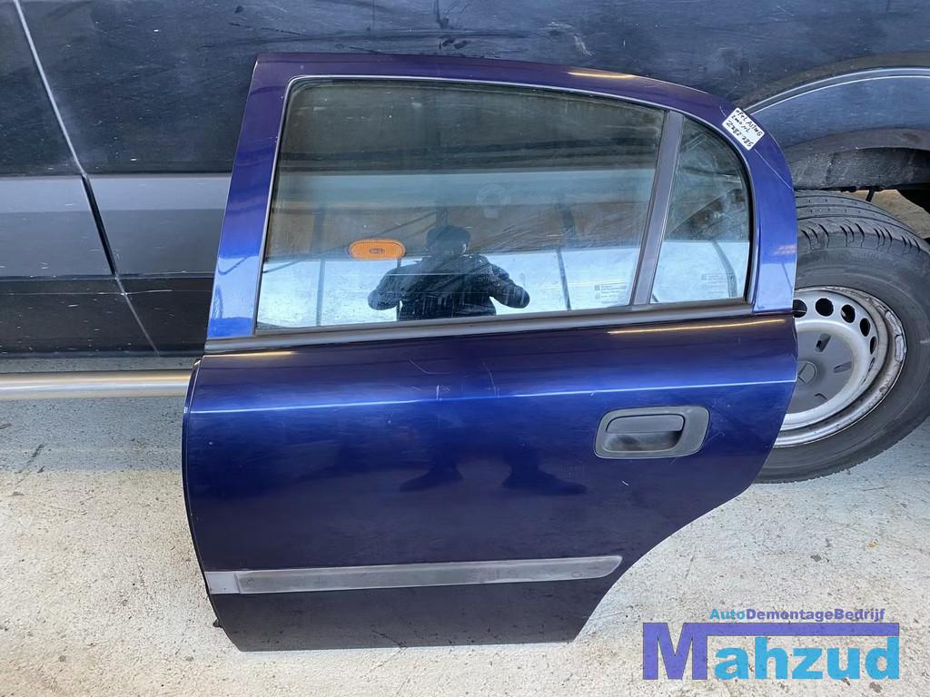 OPEL ASTRA G blauw Z282 links achter deur portier 5 deurs, Gebruikt, Deur, Opel Automobile GmbH, Ophalen of Verzenden