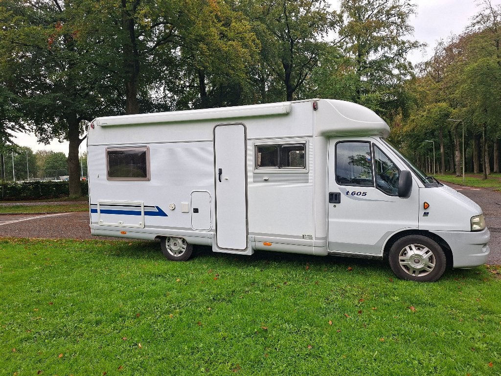 Bürstner t605 camper | 4p | KM:169.500, Bestuurdersdeur, Ringverwarming, Fiat, 6 tot 7 meter