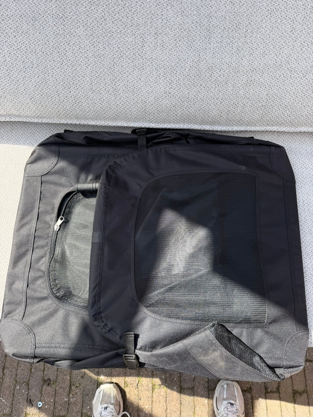 Adori reisbench zwart 61x41x41 cm, Dieren en Toebehoren, Hondenhokken, Ophalen, Zo goed als nieuw, Minder dan 65 cm