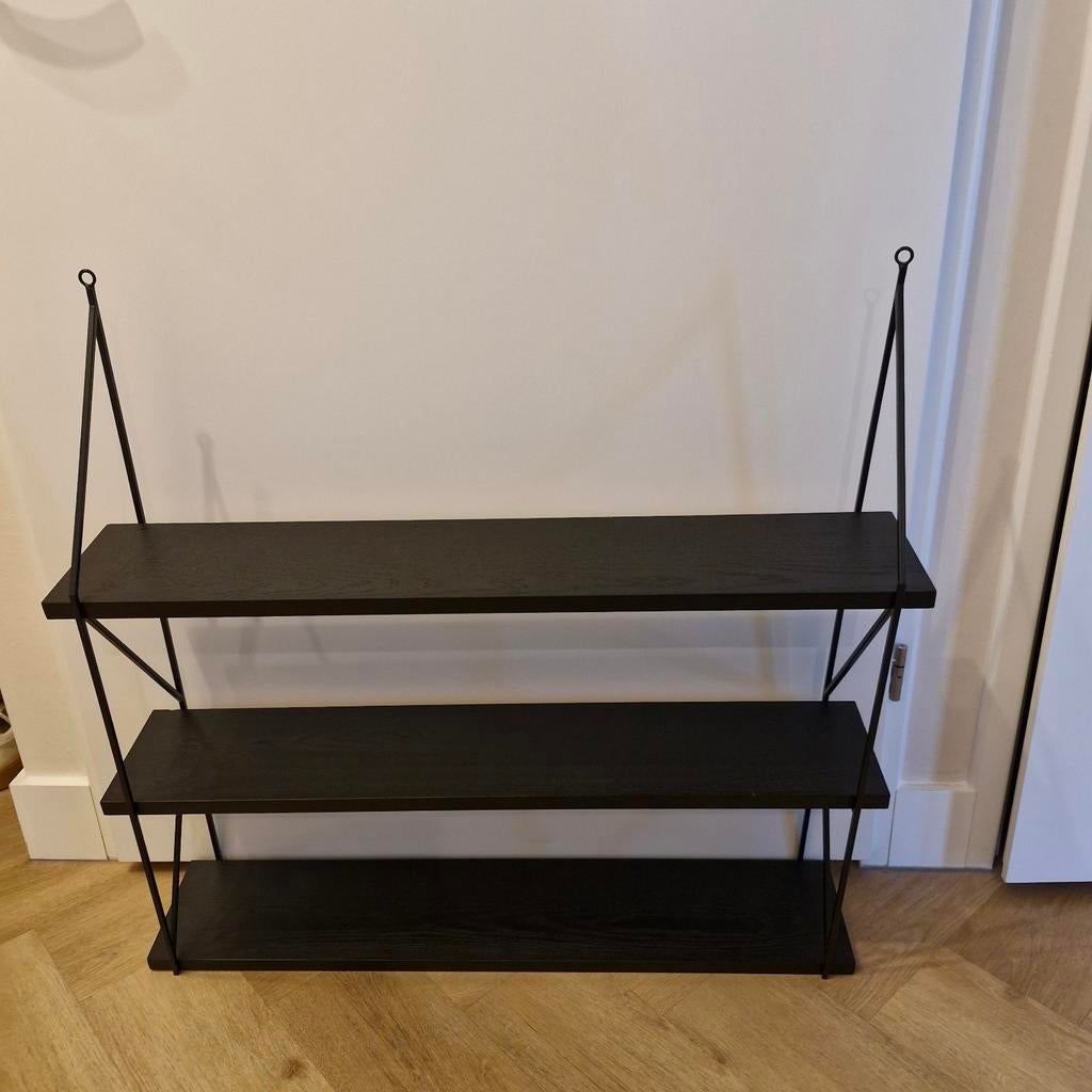 Zwart wandrek/boekenplank, Huis en Inrichting, Ophalen