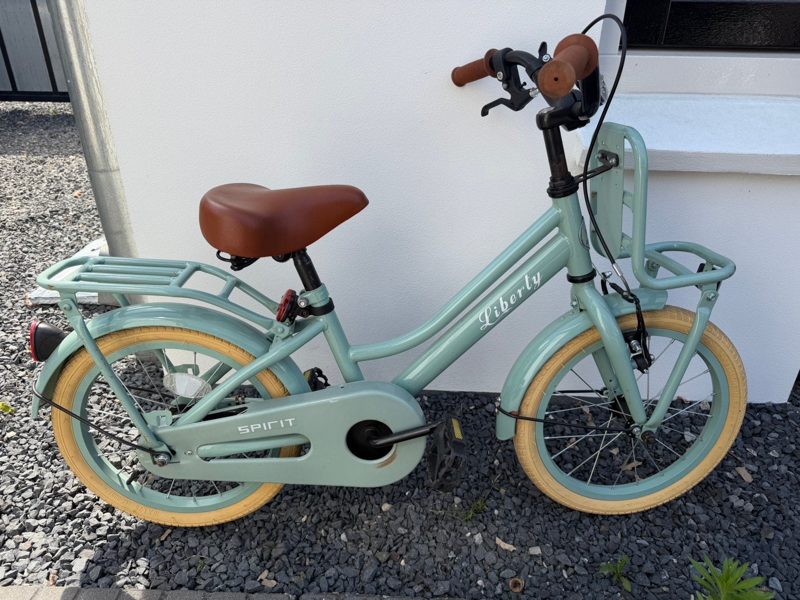 Spirit Liberty meisjesfiets groen 16 inch, Ophalen, Gebruikt, 16 tot 20 inch