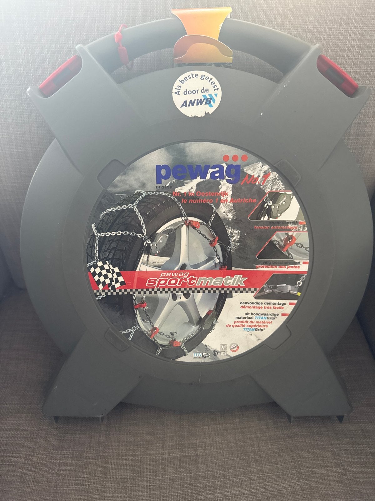 Pewag Sportmatik SMX 73 sneeuwkettingen (ANWB testwinnaar), Ophalen, Zo goed als nieuw