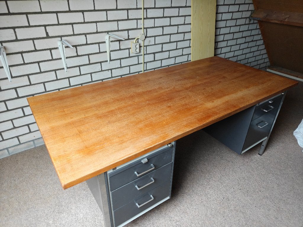 Bureau, Huis en Inrichting, Ophalen, Gebruikt, 195 cm, Computerbureau
