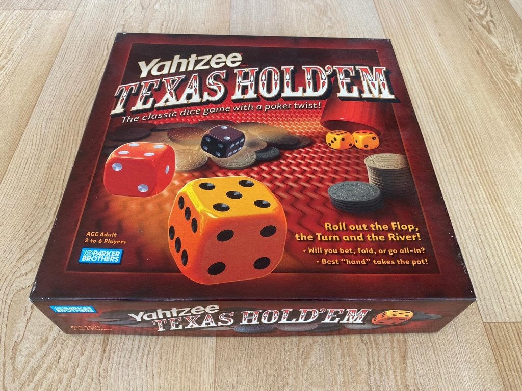 Yahtzee Texas hold’em 2 tot 6 spelers, Vijf spelers of meer, Ophalen of Verzenden, Zo goed als nieuw, Hasbro