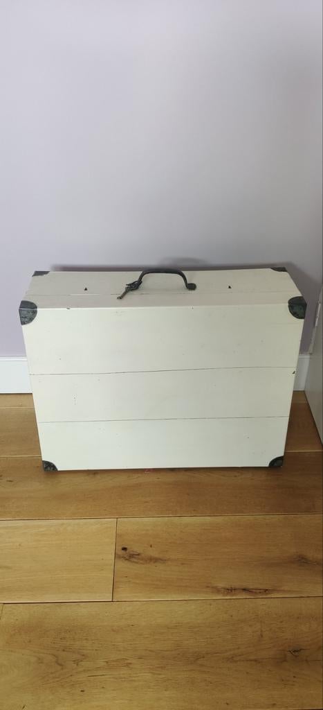 Grote houten koffer, Overige materialen, Slot, 35 tot 45 cm, Ophalen