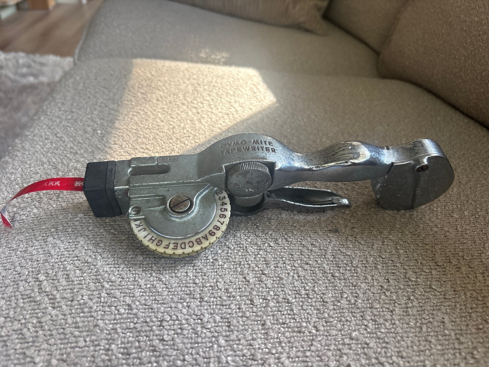 vintage Dymo-Mite Tapewriter -etikettenmaker, Ophalen of Verzenden