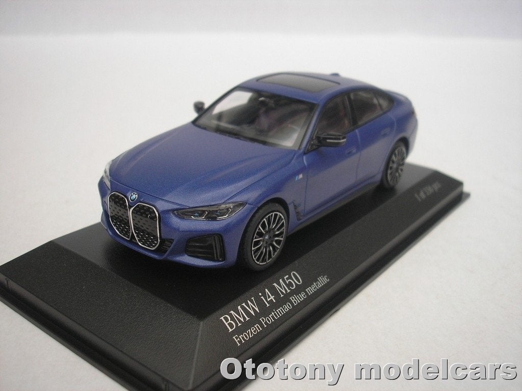 ≥ Bmw i4 M50 2022 Matt Blauw Metallic 1/43 Minichamps