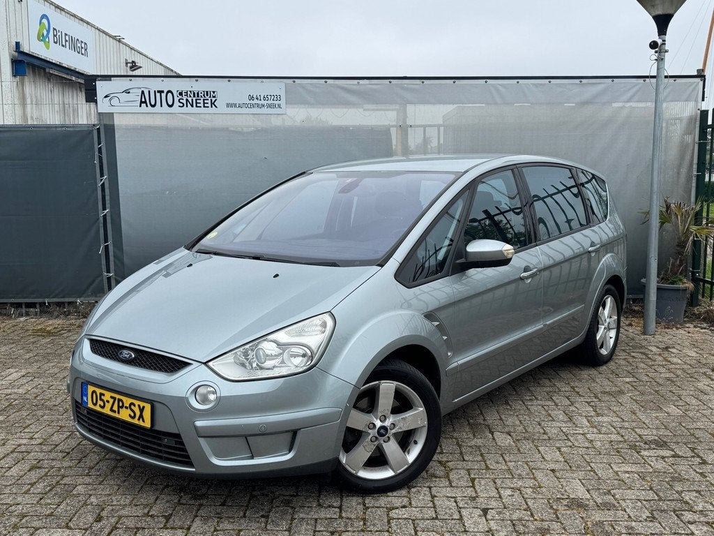 Ford S-Max 2.3-16V - AUT - Clima - Cruise - PDC, Auto's, Ford, Stof, Zwart, 4 cilinders, Bedrijf