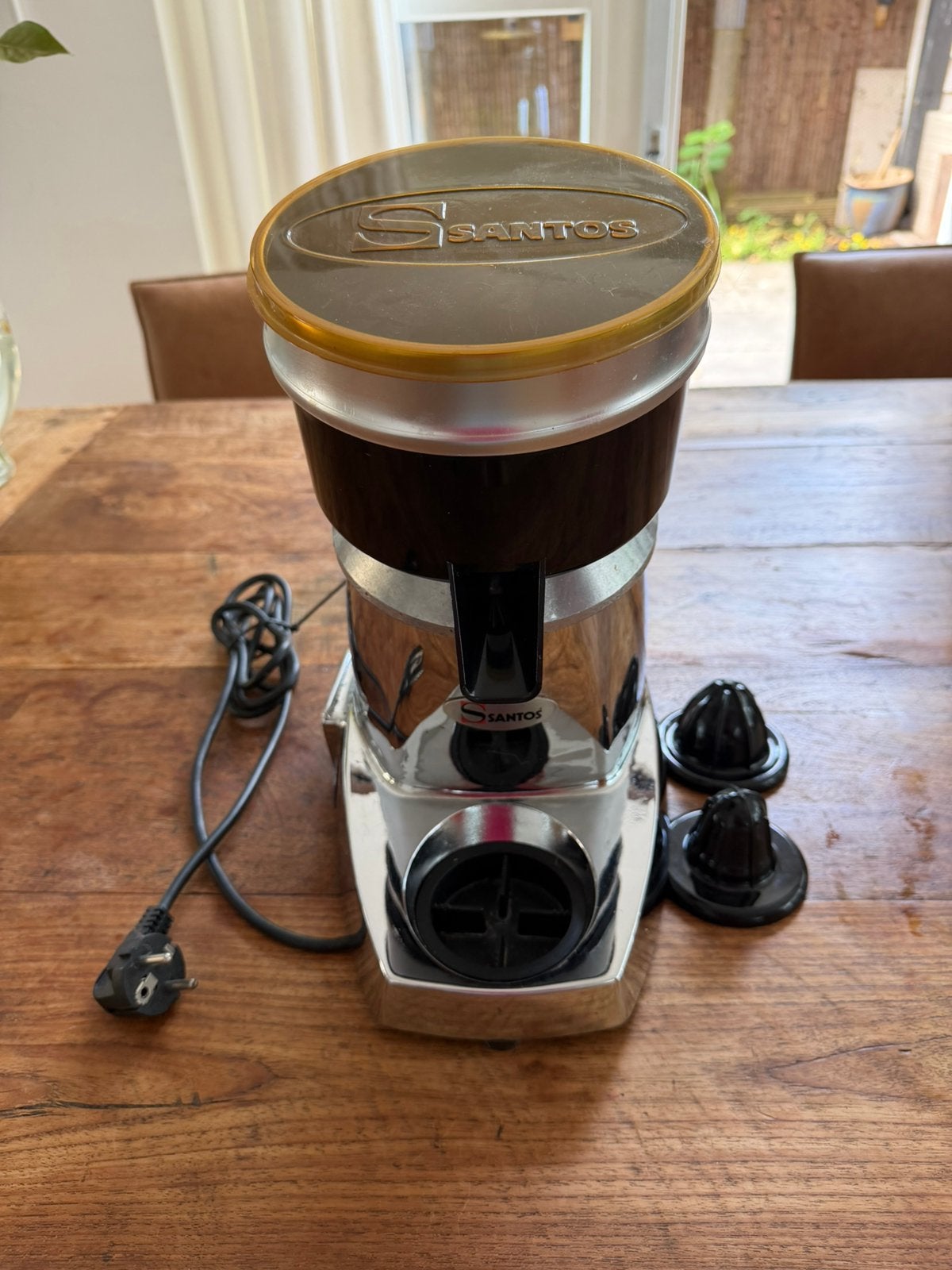 Santos Horeca Citruspers, Witgoed en Apparatuur, Koffiezetapparaten, 10 kopjes of meer, Ophalen of Verzenden, Zo goed als nieuw