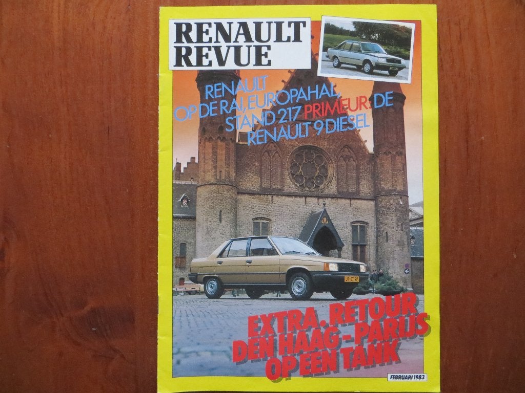 Renault Revue (feb. 1983) 9 Diesel, Renault op de RAI: 4 GTL, Ophalen of Verzenden, Nieuw, Renault