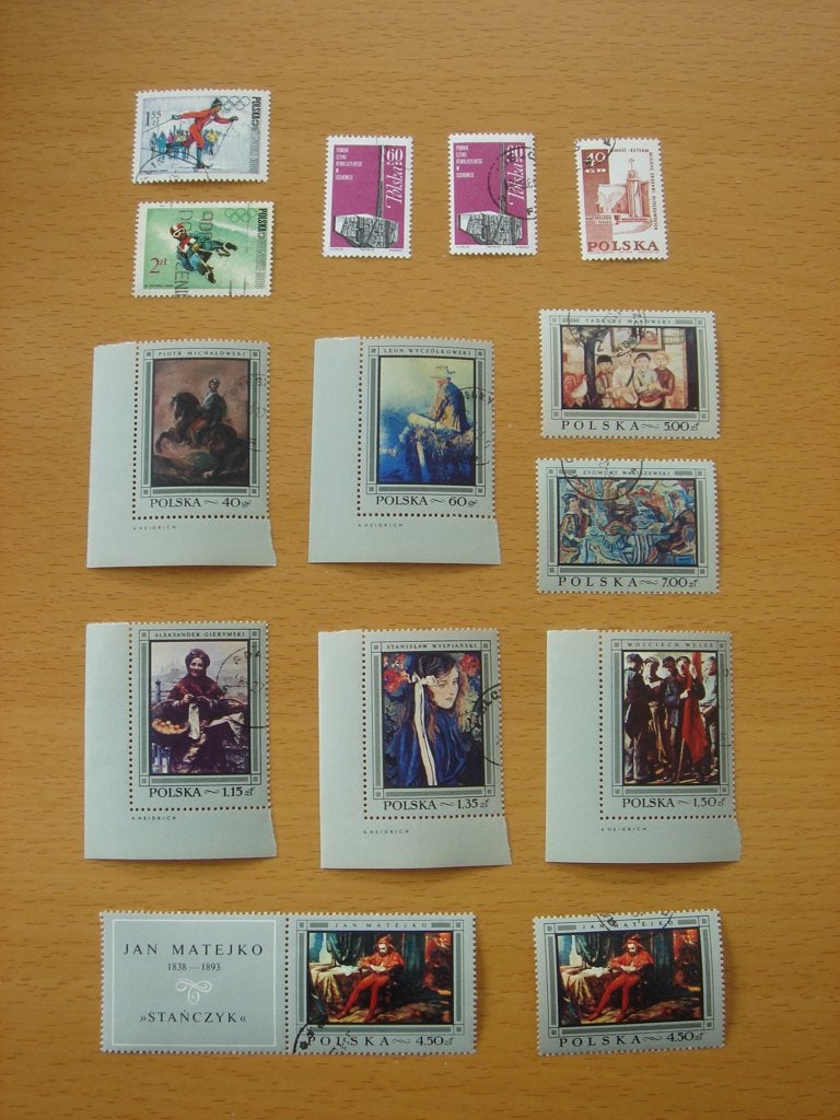 14 Postzegels Polen uit 1968 , Ophalen of Verzenden, Polen, Gestempeld