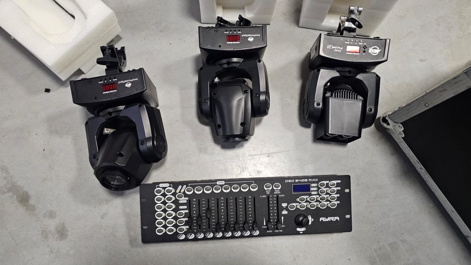 ADJ - INNO POCKET SPOT (2x) / INNO POCKET Z4 (2x) / AYRA DMX, Ophalen, Zo goed als nieuw, Licht, Geluidgestuurd