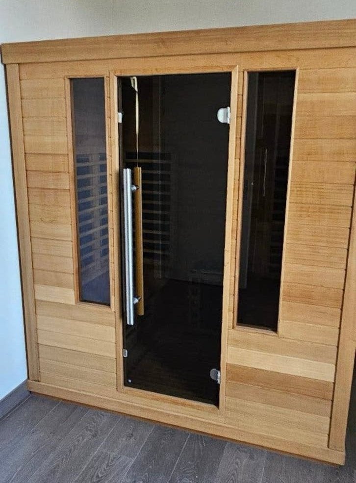 Zo goed als nieuwe infrarood sauna - Gedemonteerd, Sport en Fitness, Ophalen, Zo goed als nieuw, Infrarood, Complete sauna