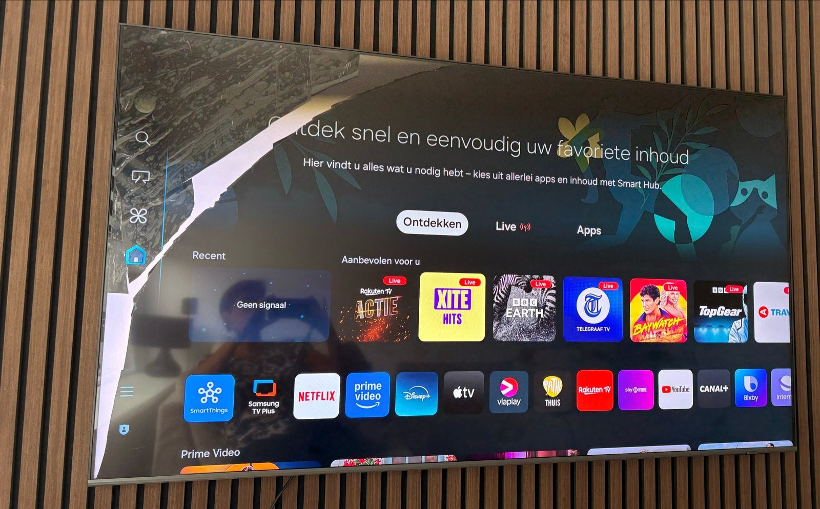 SAMSUNG 65Q74D QLED 4K - kapot scherm voor onderdelen, QLED, 50 Hz, Nieuw, Ophalen of Verzenden