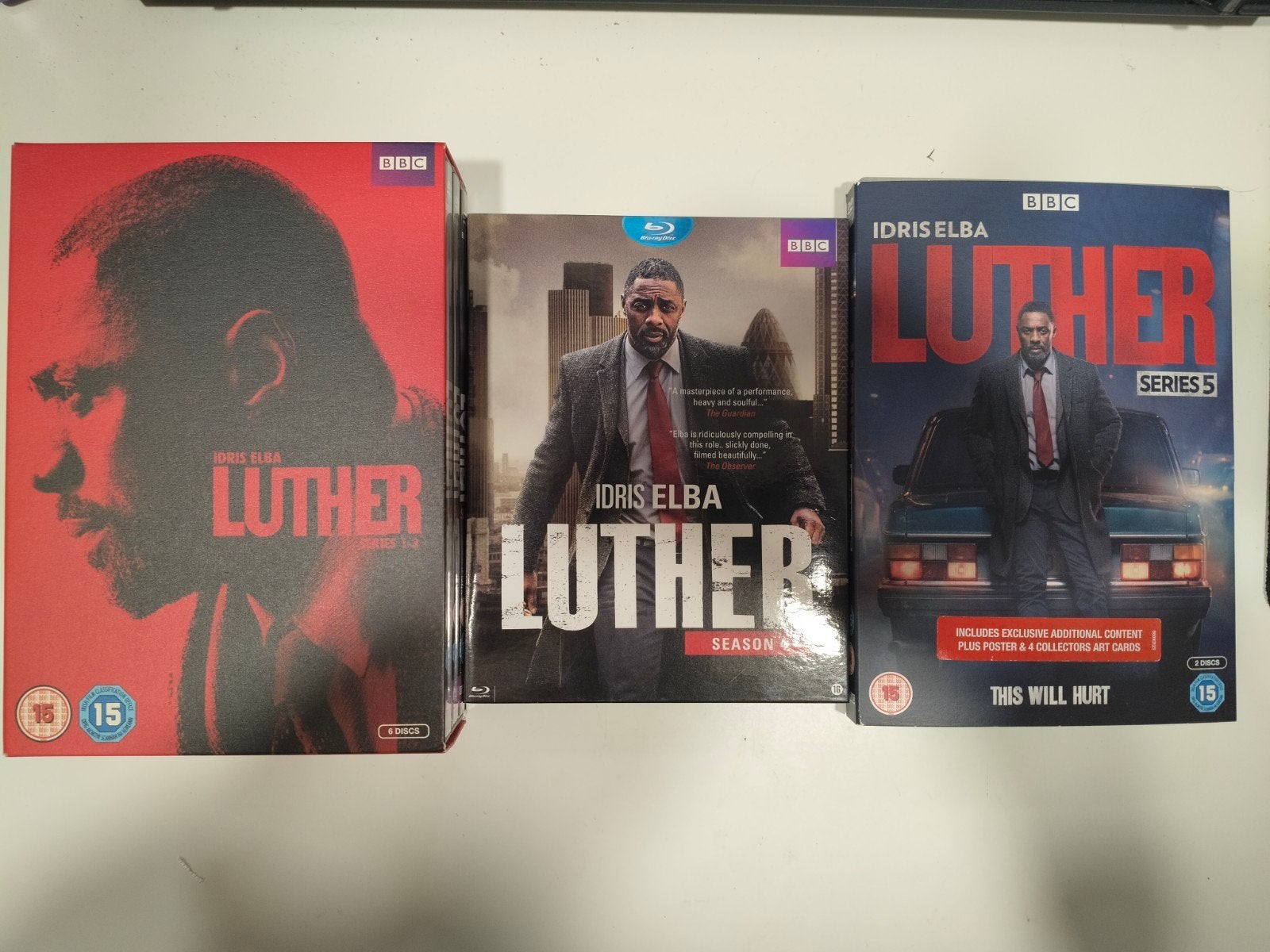 Luther Series 1 tot en met 5 (Complete serie), Cd's en Dvd's, Dvd's | Tv en Series, Engels, Vanaf 16 jaar, Engels, Eerste persing