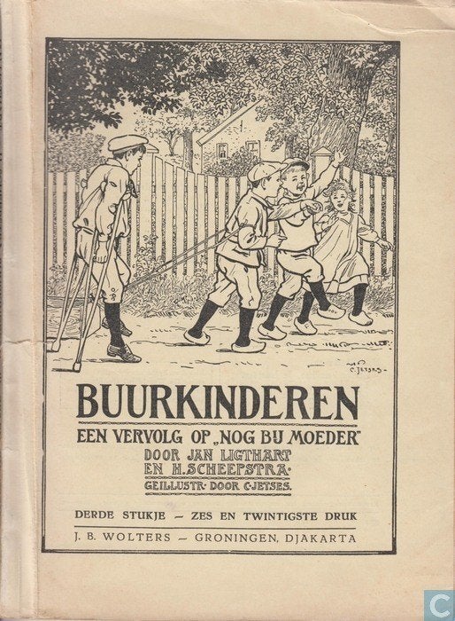 Buurkinderen van Jan Ligthart en H. Scheepstra (1950), Antiek en Kunst, Ophalen of Verzenden
