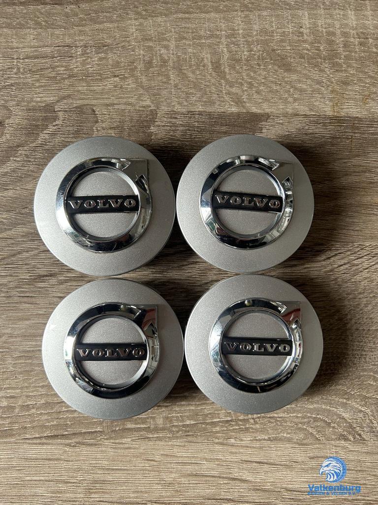 ORIGINELE Volvo naafkap naafdop set zilver chroom, Gebruikt, -, Verzenden, -