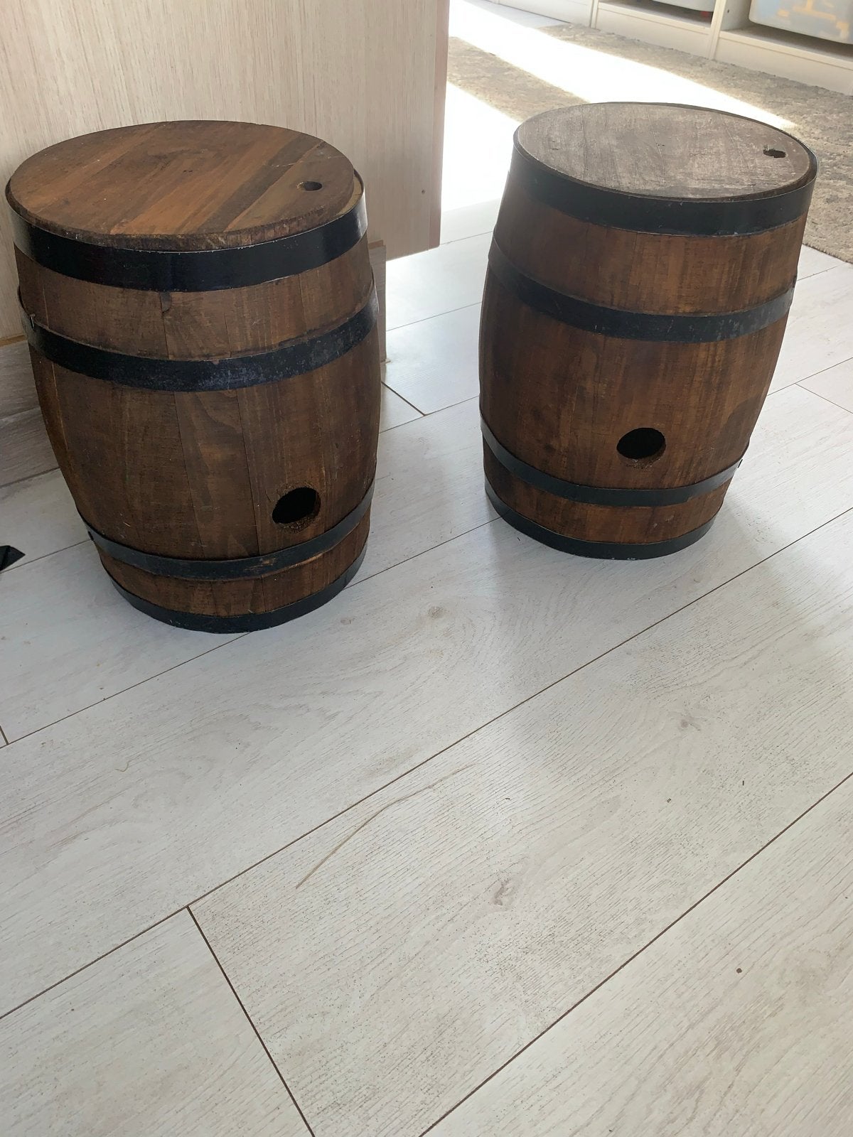 Decoratieve wijnvaten - Set van 2, Ophalen, Gebruikt, Bruin, Vintage
