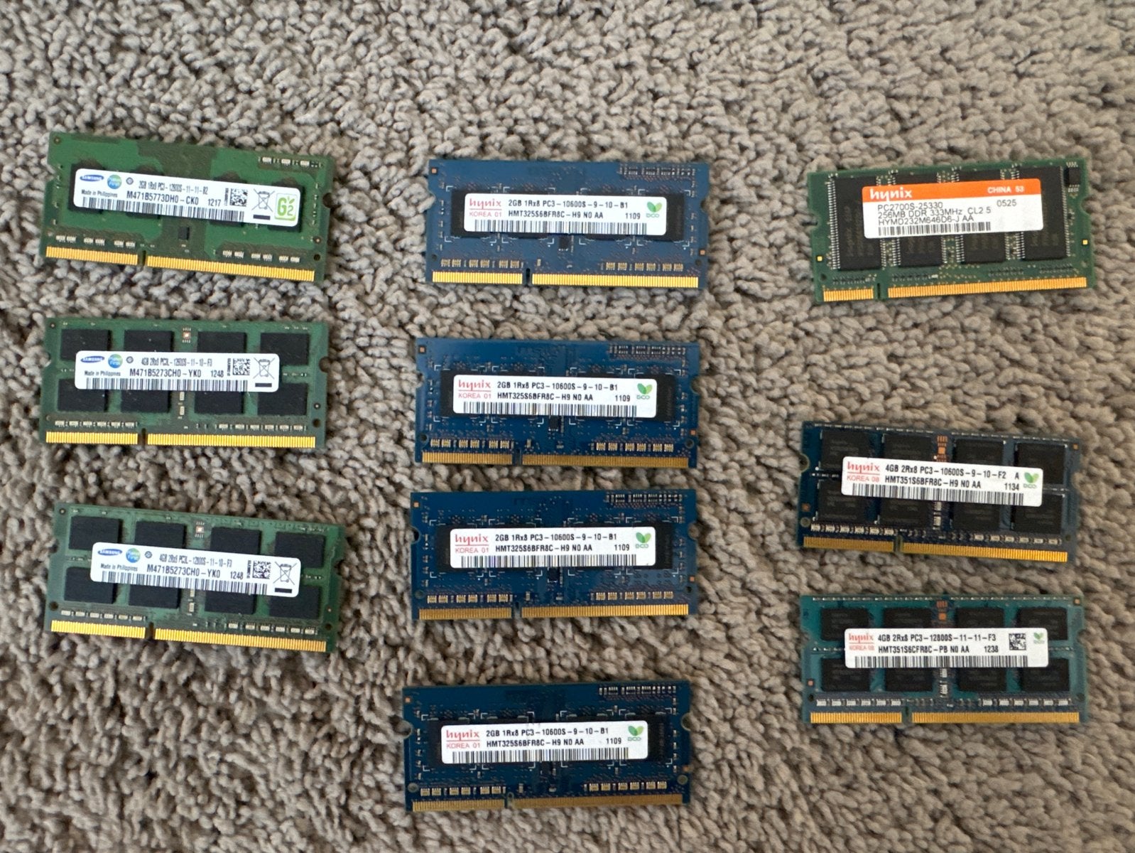 Diverse DDR3 RAM Geheugenmodules voor Laptop/Desktop, Computers en Software, Ophalen of Verzenden, Gebruikt, DDR3, Laptop