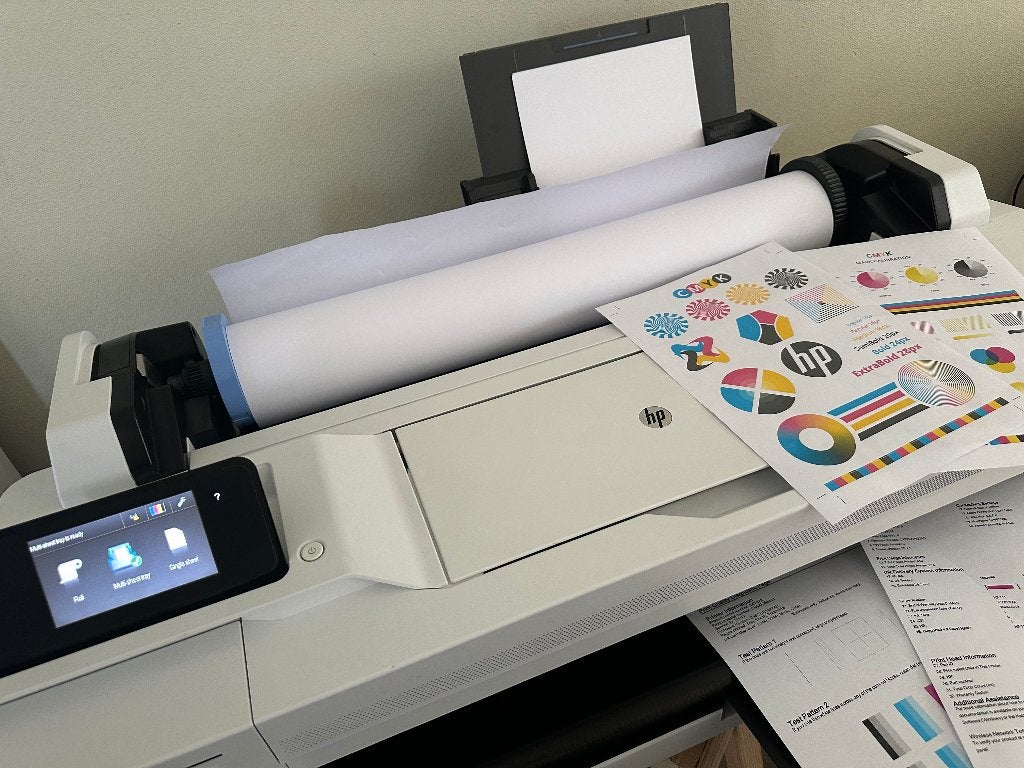Koopje!!! Goedwerkende HP Designjet T125 A1 printer 24", Ophalen, Hp, Gebruikt, Kleur printen
