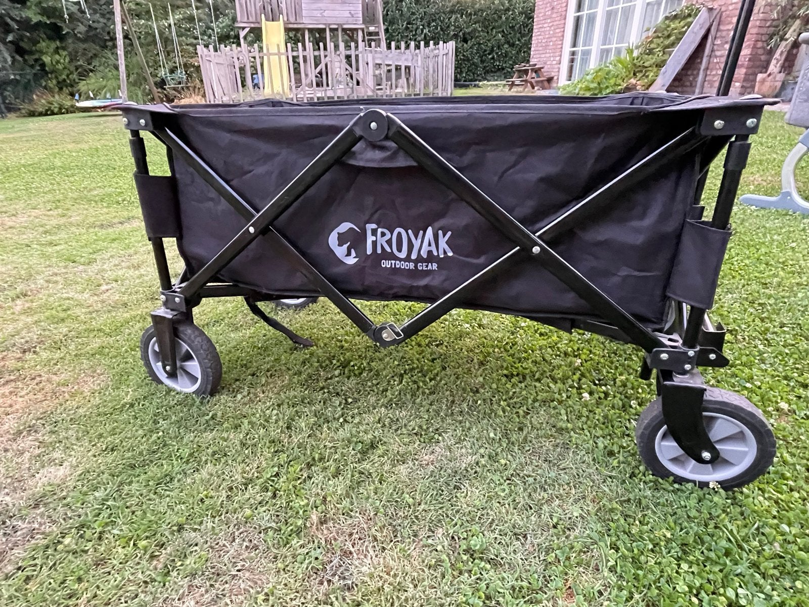 Froyak Opvouwbare Bolderkar - Zwart, Caravans en Kamperen, Ophalen, Opvouwbaar, Gebruikt